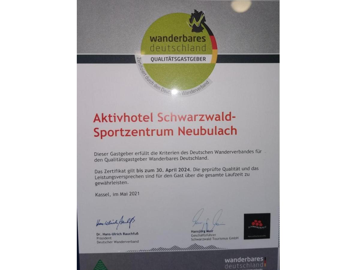 Schwarzwald Sportzentrum Neubulach Exteriér fotografie